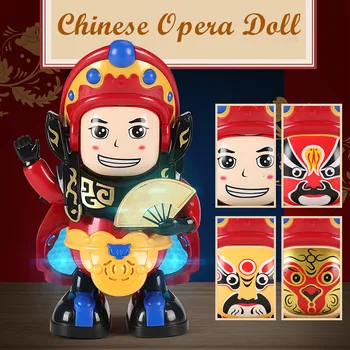 Žaislai Vaikams Tradicinių Funkcija Kinų Operos Veidas Keičiasi Lėlės, Šviesos, Muzikos, Šokio Robotas Žaislas Vaikams, Žaislai, Žaislai Juguetes