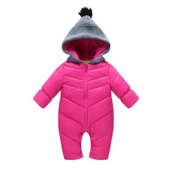 Žiemos kūdikių drabužiai naujagimiams kūdikiams šiltas kamšalu mergaičių ir berniukų žiemos drabužių