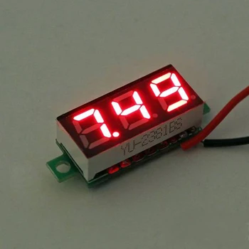 0.28 Colių Praktinių Tikslių Bandymų DC Matavimo Mini Nešiojamos Namuose Įtampos Digital Voltmeter
