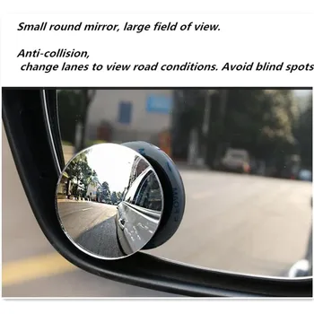 1 pora 360 Automobilių Plataus Kampo Galinio vaizdo veidrodėlis, skirtas ford mondeo mk4 vw mercedes w211 mazda cx3 seat leon 