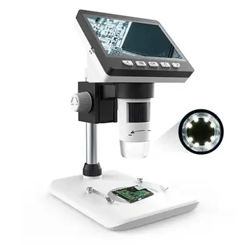 1000X 4.3 colio 8 LCD, Šviesos, Skaitmeninis Mikroskopas HD 1080P Darbalaukio Litavimo Elektroninis Didintuvas Padidinti Stiklo Palaikymo 10 Kalbų