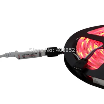 10set/daug Mini RF LED rgb Valdiklis Su Nuotolinio Valdymo pultu Mini Dimeris 5050 / 3528 Led Juostelės Žibintai, 5-24V