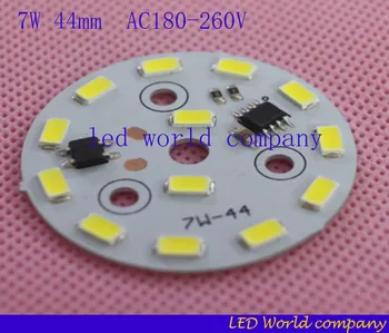 10vnt 220v SMD 5730 aliuminio led pcb 3w 5W 7w 10w 12w 15w 18w 24w integruota vairuotojo lempa plokštė Balta/ Šiltai Balta LED Lemputė