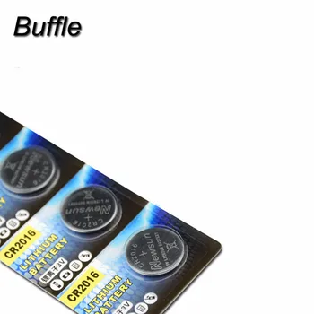 10vnt Buffle CR2016 Alkaline Button Cell Monetos Baterija 3V 75mAh BR2016 LM2016 Ličio Nuotolinio Žiūrėti Baterijas