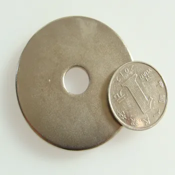 10VNT D50mm*d6mm*5mm nikelio kailis galingas retųjų žemių neodimio magnetas su įsprausti skylę
