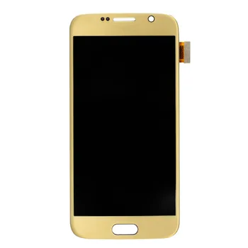10vnt OLED LCD SAMSUNG Galaxy S6 G920 SM-G920F G920F G920FD LCD Ekranas Jutiklinis Ekranas skaitmeninis keitiklis Asamblėjos Pakeitimo Dalis