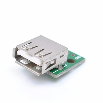 10vnt Tipo Moterų USB PANIRTI 2.54 MM PCB Lenta, Adapteris Keitiklis Arduino Jungtis