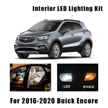 11pcs Balta Canbus LED Interjero Dome Krovinių Žemėlapio Skaitymo Lemputė Rinkinys 2016-2020 Buick Encore 