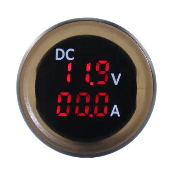 12-24V Digital Voltmeter Ammeter Įtampa Srovės Matuoklis LED Ekranas Voltmeter IP67 už RV Yatch Kemperis Marine Valčių Aksesuarai