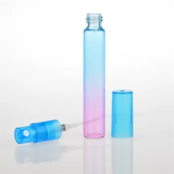 120 X 8ML Gradiento Spalvos Mini Kvepalai Siurblys, Purkštukai, Daugkartiniai Bauda Rūkas Spalvinga Stiklo Purškimo Tuščias Butelis