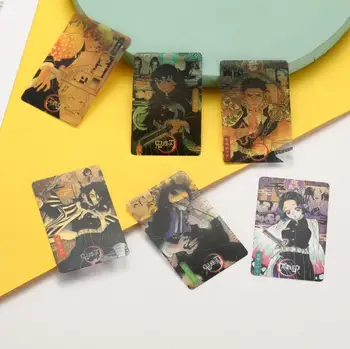 16 Vnt./pak Kawaii Anime Demon Slayer PVC Skaidri Nuotraukų Korteles, Agatsuma Zenitsu Kamado Tanjirou Photocards Pav Žaislai, Dovanos