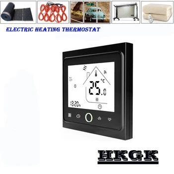 16A šildymo termostatas su grindų šildymo, elektros kino termostatas, su vidaus ir išorės dual davikliai