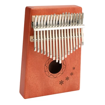17 Klavišus Kalimba Afrikos Kietas Raudonmedžio Nykščio Piršto Fortepijonas Medienos Kalimba Nešiojami Muzikos Instrumentas