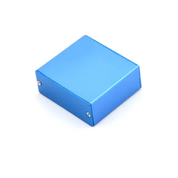 1pc 50*58*24MM Elektroninių Projekto Talpyklos Atveju Mėlyna Aliuminio PCB Prietaisų Dėžutė