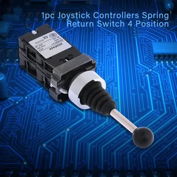 1pc Kreiptuką Valdytojai Pavasarį Grįžti Jungiklis 4 Pozicijos Joy Stick Kontrolės Pakeitimo Juoda tvirtos konstrukcijos elektros