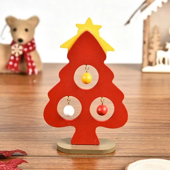 1Pc Kūrybos Medinių Kalėdų Senį medžio Amatų Kalėdų Ornamentu Vaikų Dovanos Naujųjų Metų Šaliai Dekoro Namų Stalo Apdailos