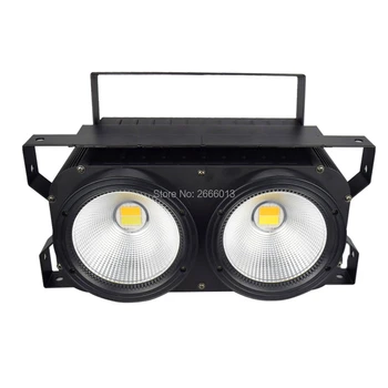 2 Akis 2x100W LED Auditoriją Šviesos/200W Kietas/Šilta Balta 2in1 COB Efektas LED Paviršiaus Scenos Šviesos/Teatrai DMX512 LED Blinder Žibintai