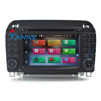 2 DIN automobilio radijo garso android stereo imtuvas-MERCEDES-BENZ S KLASE w220 cdi 1998-2005 m. GPS navigacija, automobilių HD ekranas DVD grotuvas