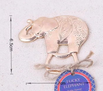 200pcs/daug Laimingas Golden Elephant Butelio Atidarytuvas Aukso Vestuvių Džiaugtis Šalies Dovanų Dovana Svečias