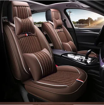 2018 Naujai! Pilnas komplektas, automobilių sėdynių užvalkalai už Ssangyong Rexton 2 5seats 2013-2007 patvarus sėdynės apima Rexton 2 2010,Nemokamas pristatymas
