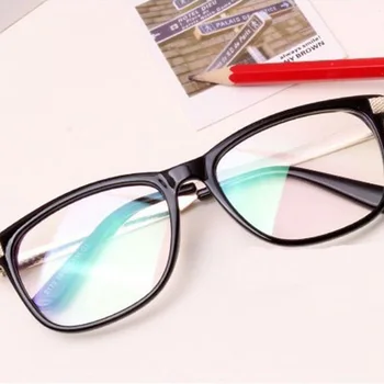 2018 naujas Retro aikštėje Skaitymo akinių rėmeliai moterų skaidrus Akinių vyrai metalo kompiuterio akinius ladyies akiniai