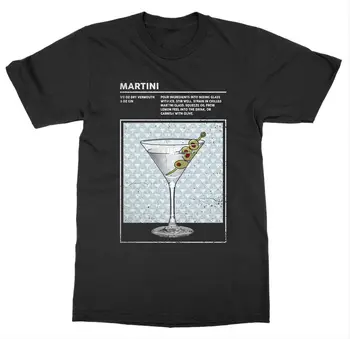 2019 Kietas Martini T-Shirt Sumaišyti Gėrimo Kokteilis Alkoholio Barmenas Girtauti Happy Hour Skysčiai, Unisex Tee