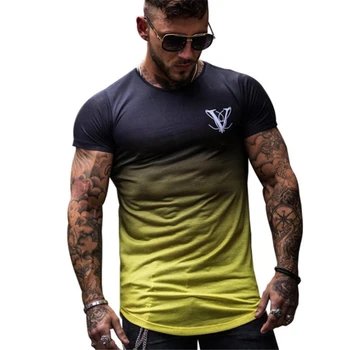 2019 Nauji Medvilniniai Marškinėliai Vyrams Kvėpuojantis T-Shirt Homme Salėse marškinėliai Vyrams Fitneso Vasaros Spausdinimo Salėse Stora Top, XXL
