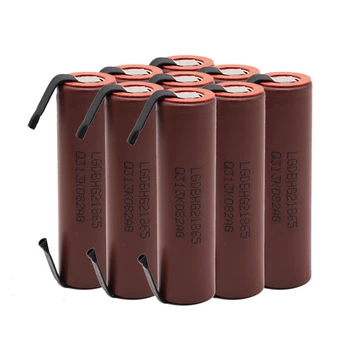 2020 baterijos 18650 HG2 3000mAh su juostelėmis lituojamas baterijas, atsuktuvai 30A aukštos srovės + PASIDARYK pats nikelio inr18650 hg2