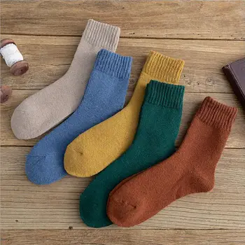 2020 m. Moteris vyriškų kojinių 1 pora, rudenį naujų kojinių medvilnės mėgintuvėlyje, kojinės visas rungtynes, vientisos spalvos kvėpuojantis prakaitą sugeriančiu