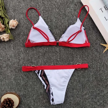 2020 Naujas kratinys raudonas dviejų dalių kostiumas push up trikampis maudymosi kostiumėlį seksualus maudymosi kostiumėliai bei kelnaitės string ekstremalių micro bikini moterų besimaudančių