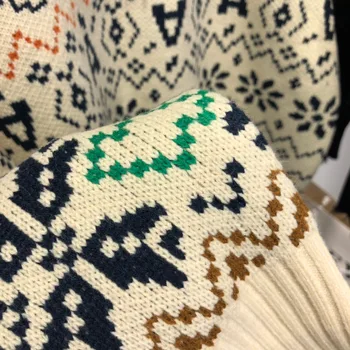 2020 naujas prarasti rudens žiemos Retro žakardo džemperis moterims ilgomis rankovėmis išorinis dėvėti apsidraudimo korėjos megztiniai viršų madinga tingus