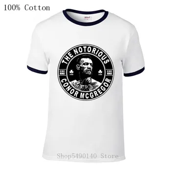 2020 Naujausias Dizaineris Derliaus Žinomi Sesijos Conor Mcgregor marškinėliai vyrams Retro Vasaros stiliaus Conor T-shirt Narve kovos marškinėlius