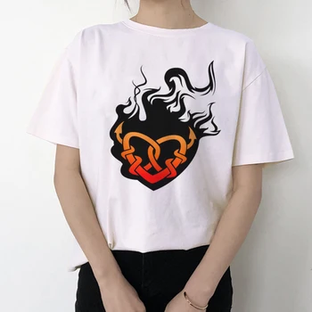 2020 Naujus moteriškus marškinėlius Atsitiktinis Harajuku Love Spausdinti Viršūnes Tee Vasaros Marškinėliai trumpomis Rankovėmis Marškinėlius Moterims, Drabužiai