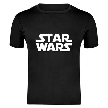 2020Star karai nauji aukštos kokybės vyrų t-shirt laisvalaikio stiliaus STARWARS marškinėliai trumpomis rankovėmis apvalios kaklo vyrams, prekės balta juoda T-shirt