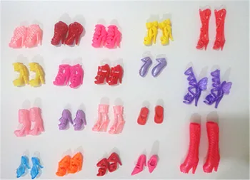 20Pairs ColorfulFashion Batai Lėlės Priedai Gražus Aukštakulniai Lėlės, Sandalai, Batai, Mišraus Stiliaus Batai
