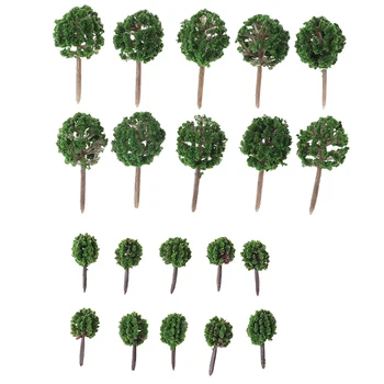 20pcs Mini Dervos augalija Karinės modeliavimas scena Smėlio lentelė kraštovaizdžio medžio modelį medžiaga