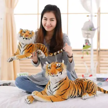 30cm Animacinių filmų Gyvūnų Žaislai, Minkšti Kimštiniai Sumatran Tigras Pliušas Pagalvės Didelis Modelis Kawaii Lėlės Medvilnės Žaislai Didmeninė