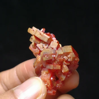 30g Natūralus Akmuo Kvarcas Vanadinite Mineralinių Kristalų Mėginių Iš Maroko C1