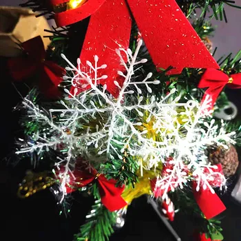 30pcs 11cm Balto Plastiko, Dirbtinės Snaigės Žiemą Navidad Eglučių Papuošalai, Kalėdų Papuošalų, Namų Užšaldyti Šalies Prekių
