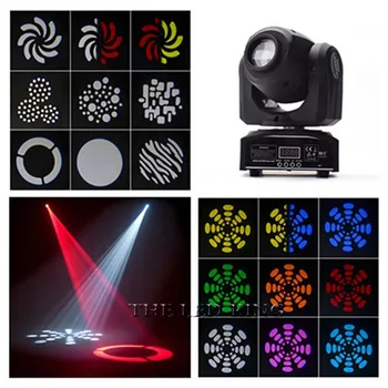 30W LED Spot Judančios Galvos Šviesos (JAV Luminums LED lempos Lemputė 60W 90W gobo led judančios galvos žibintai super ryškus LED DJ disco šviesos