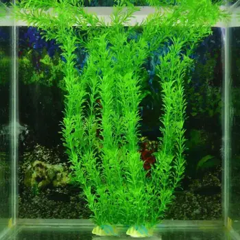 32cm Dirbtinis Povandeninių Augalų Akvariumo Žuvų Bako Apdailos Žalia Violetinė Vandens Žolės Žiūrėjimo Akvariumo Reikmenys Decora #SR