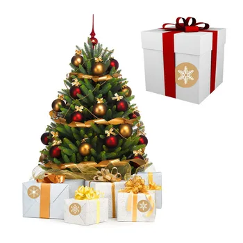 35# Paketo Įklijos Kalėdų, Dovanų Dekoravimas, Dovanų 1 Roll 500 Pareigybių Kalėdų Dekoracijas namams Dovanų Maišelis Navidad