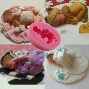 3D Mielas Kūdikis Silikono Formų Rausvos spalvos, Minkštas Pyragas, Pyragai, bandelės, Dekoravimo Priemonės, Dušo Modeliavimo Šokolado Pelėsių Virtuvės CT2139