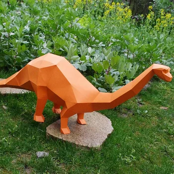 3D Popieriniai Brontosaurus dinozaurų thunder dragon papercraft Galvosūkiai Švietimo 