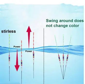 3pcs Gravity jutiklis plaukti drownded elektroninių plaukti šviesos žvejybos reikmenys nustatyti žvejybos reikmenys reikmenys mirgėjimo plaukti