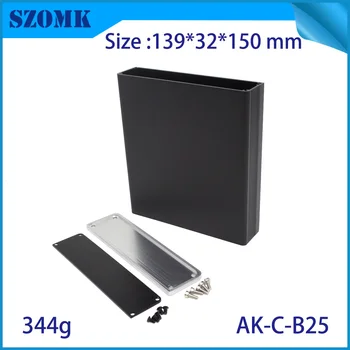 4 gabalus, aliuminio išspausti (extruded) paskirstymo dėžutės būsto atveju elektronikos prietaisas 32*139*155 mm