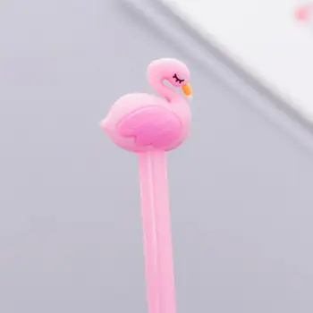4 Gabalus Lytwtw Kūrybos Mielas Animacinių filmų Flamingo Gelio Rašikliai Tvarko Raštinės reikmenys Dovana Naujų Optikos Lazdele, mokyklinės prekės, Raštinė