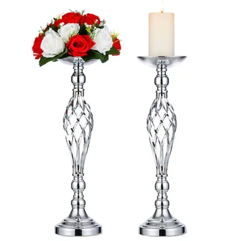 40cm Geležies Meno Žvakidė Gėlių, Žvakių Laikiklis Šviestuvai Vestuves Ornamentu Įvykio Gėlių Stovas Kelių Švino Vestuvių Dekoravimas