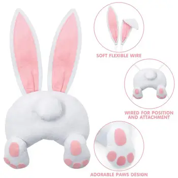 45*45*20cm 9 staly Easter Bunny Durų Vainikai Kabo Pakabukas Namų Puošybai Šalių Rekvizitai Dovana