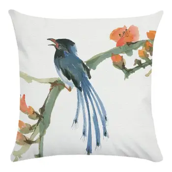 45cm*45cm Filialai paukščių super minkšta pagalvėlė padengti ir sofa pagalvės užvalkalą Namų dekoratyvinės pagalvės dangtelis